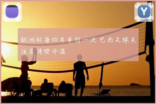 欧洲杯每四年举行一次 巴西足球关注度持续升温